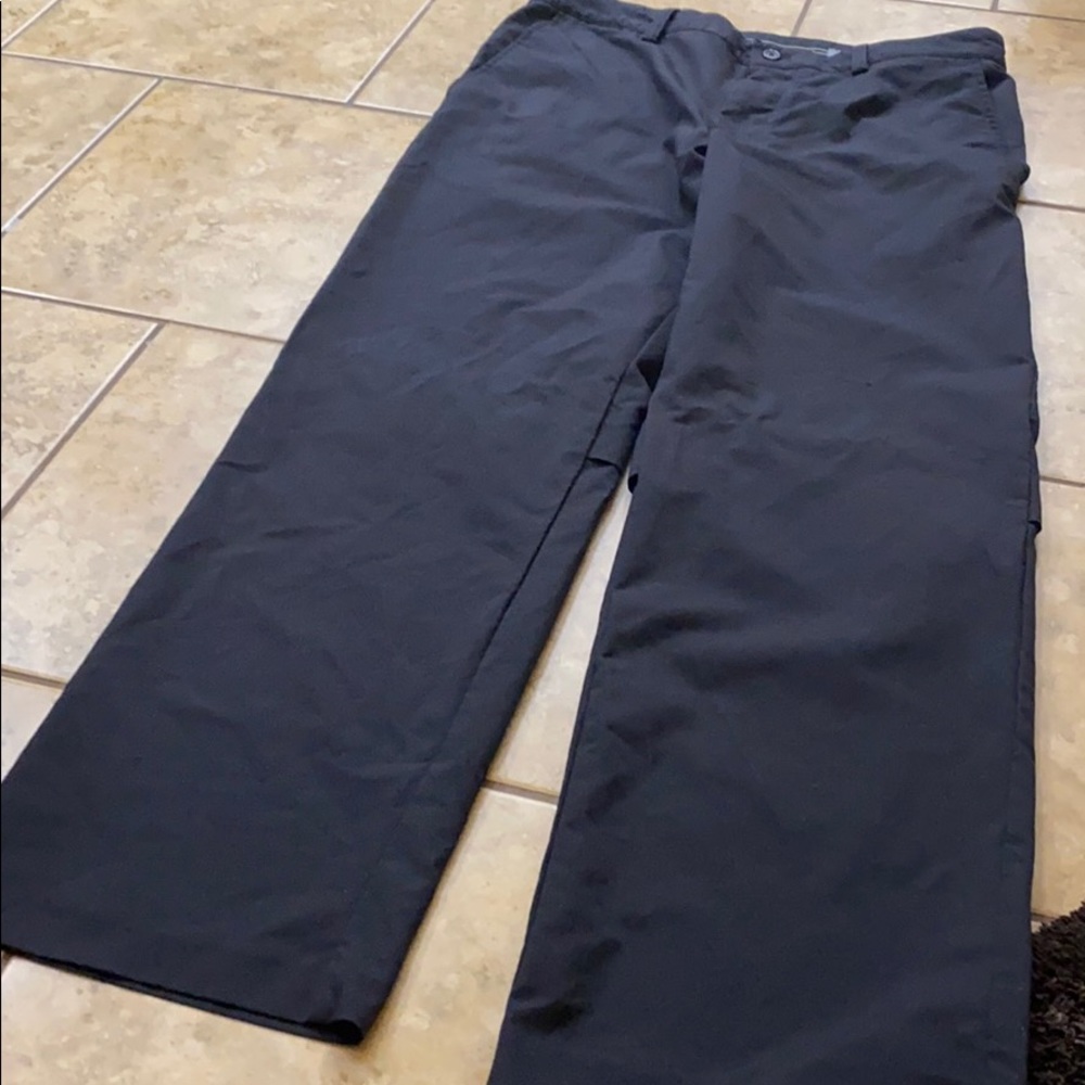 men’s izod black golf pants size 34x32